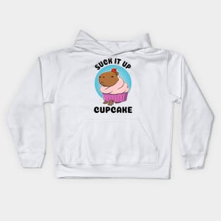 Suck it up Cupcake Capybara Kids Hoodie